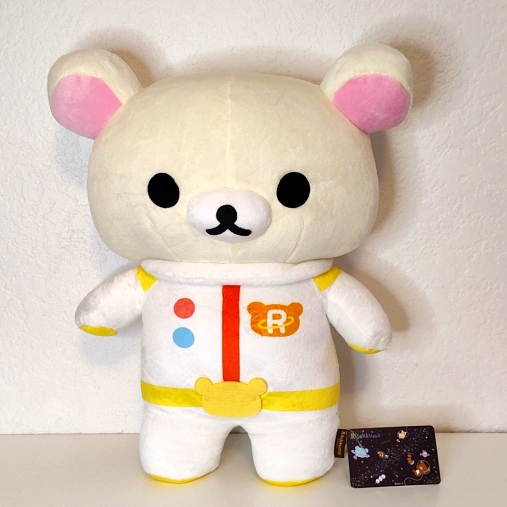GS9083 Korilakkuma In White Space Suit Plush Bear 16 IN